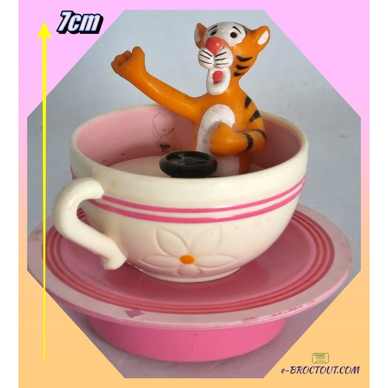 Figurine Eurodisney - Tigrou Dans Tasse Tournante - Happy Meal - Mcdo 1992