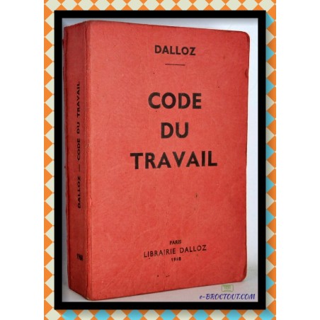 code du travail 1968