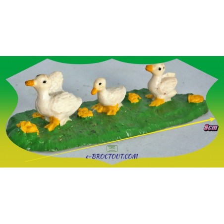 Figurine Les Animaux De La Ferme - Plaquette 3 Canards Blancs