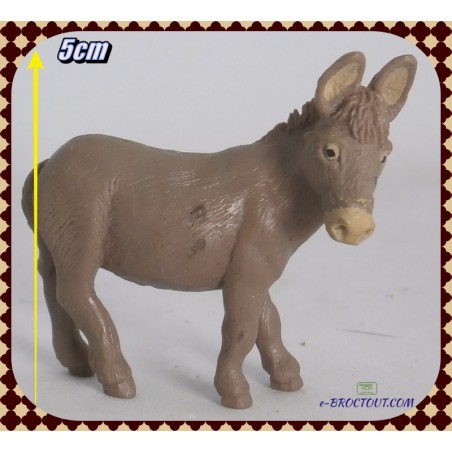 Figurine les animaux de la ferme - âne gris