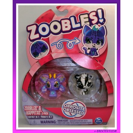 Figurine ZOOBLES - Zoobles et Happitat - 02 figurines