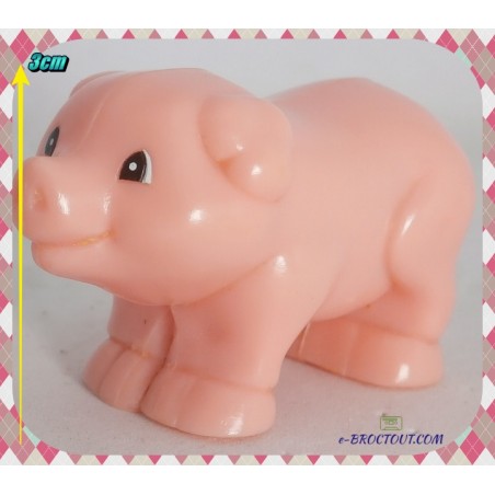 Figurine les animaux de la ferme - Cochon rose