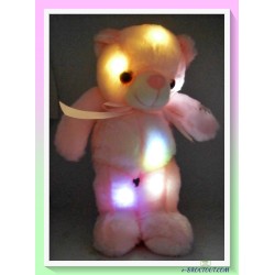 peluche ours rose