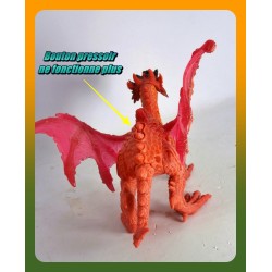 Figurine Fantasy Dragon Toy - Dragon Orangé - 17cm - Chap Mei