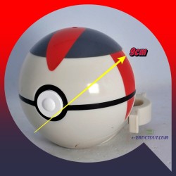 Pokeball masterball Nintendo rouge et gris