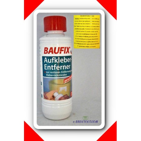 Dissolvant décapant d'autocollants - 250 ml BAUFIX