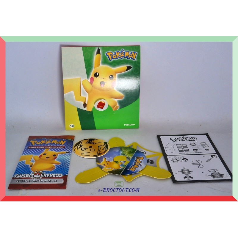 Série Pokémon Combat Express - Pochette N°10 Pikachu - Happy Meal - Mcdo 2022