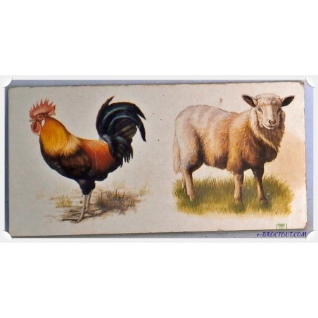 Pièce De Rechange - Dominos Les Animaux De La Ferme - Domino Coq & Mouton - Ravensburger