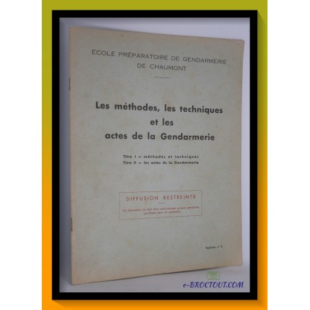 copy of Gendarmerie Nationale Commandement Des Ecoles - Le Service De La Gendarmerie Dans Le Domaine Administratif