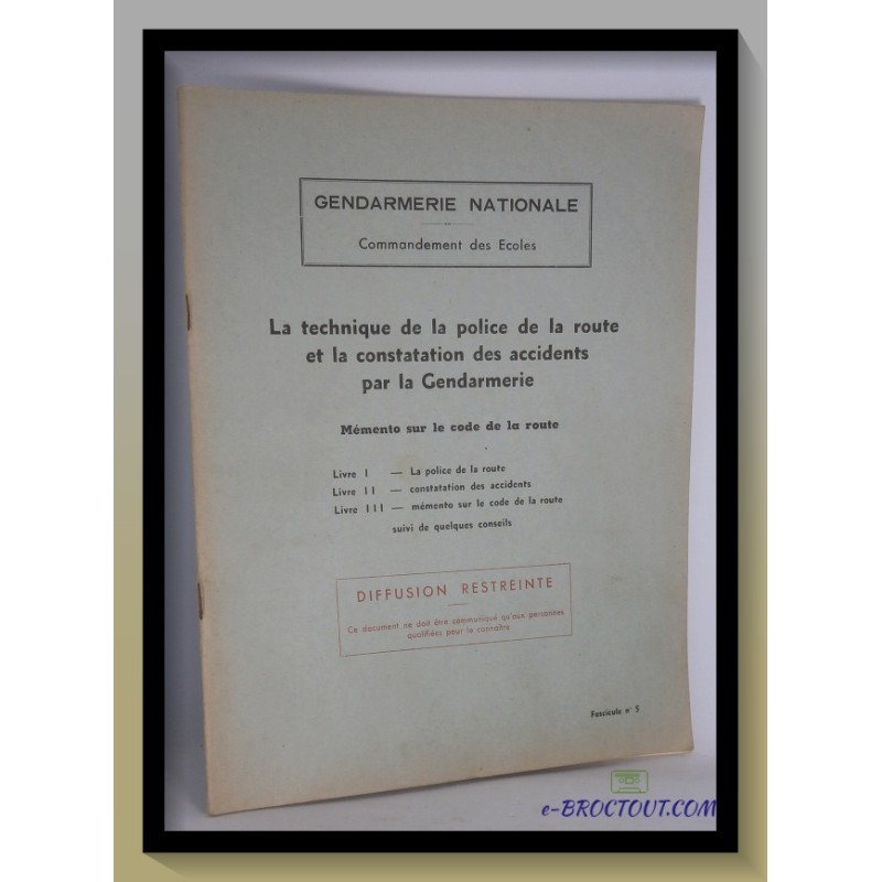 La Technique De La Police De La Route Et La Constatation Des Accidents Par La Gendarmerie