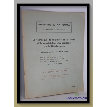 La Technique De La Police De La Route Et La Constatation Des Accidents Par La Gendarmerie