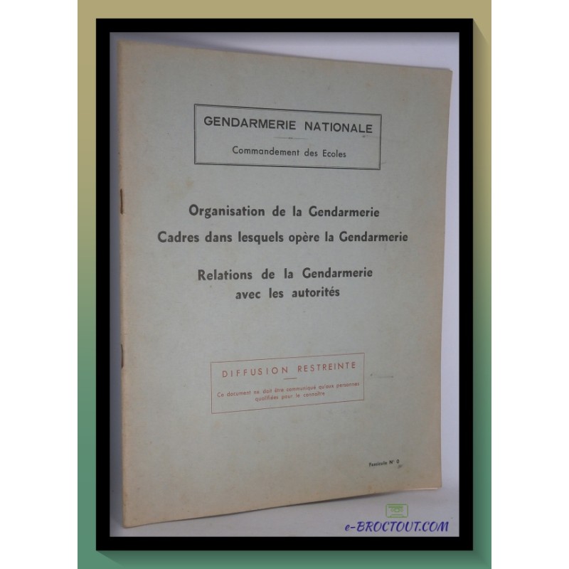 copy of Gendarmerie Nationale Commandement Des Ecoles - Le Service De La Gendarmerie Dans Le Domaine Administratif