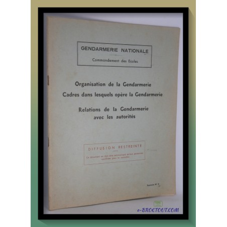 copy of Gendarmerie Nationale Commandement Des Ecoles - Le Service De La Gendarmerie Dans Le Domaine Administratif