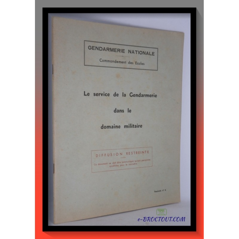 copy of Gendarmerie Nationale Commandement Des Ecoles - Le Service De La Gendarmerie Dans Le Domaine Administratif