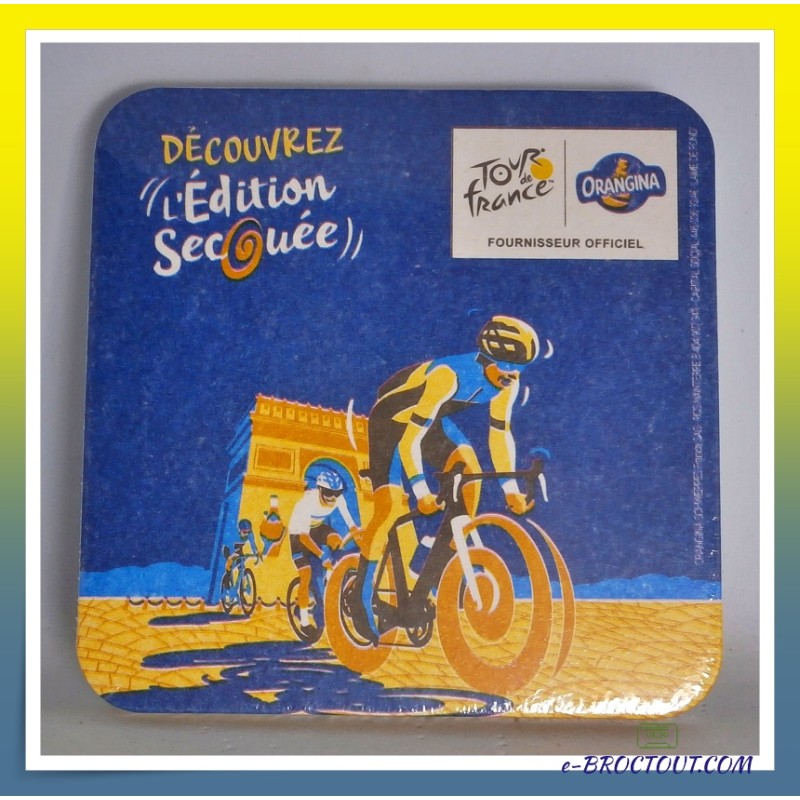 Lot De 06 Dessous De Verre En Carton - Tour De France - Édition Orangina