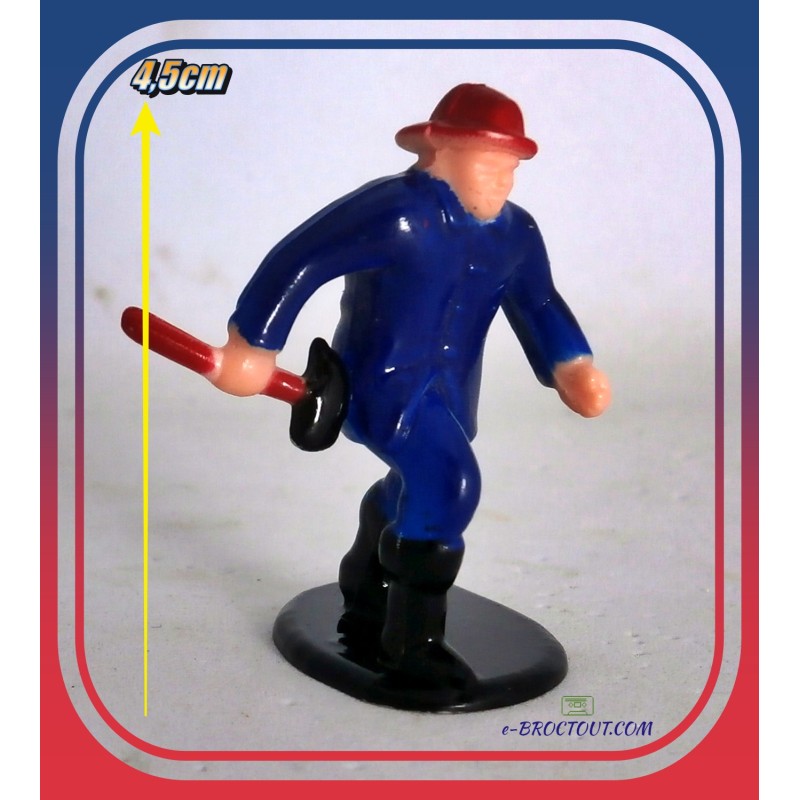 Figurine Série Les Pompiers - Pompier Américain Avec Hache