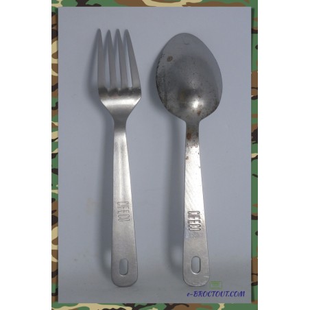 fourchette et cuillère militaire