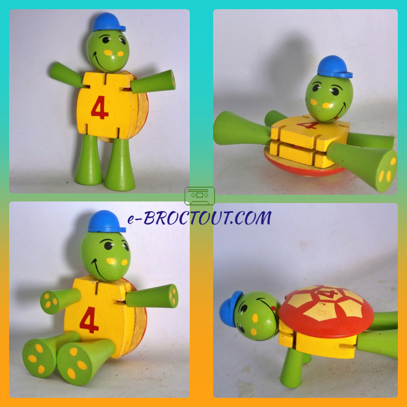 Tortue en bois articulée