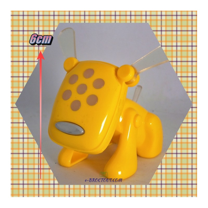 Figurine Série E-Dog - Robot Chien Jaune - Happy Meal - Mcdo 2007