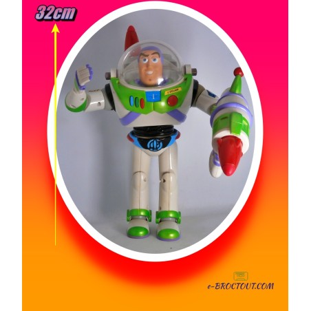 Figurine Série Toy Story - Buzz L'éclair Avec Son Pistolet Lance Missiles - Hasbro 2001