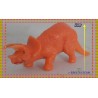 Figurine Les Animaux Préhistoriques - Mini Dinosaure Tricératops Monochrome Orange