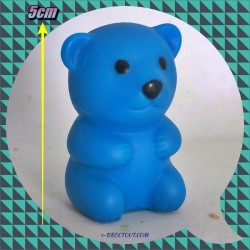 Figurine les animaux sauvages - Ours bleu assis - 5cm