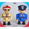 Pièce de rechange - Little People : Lot de 02 policiers - Fisher Price