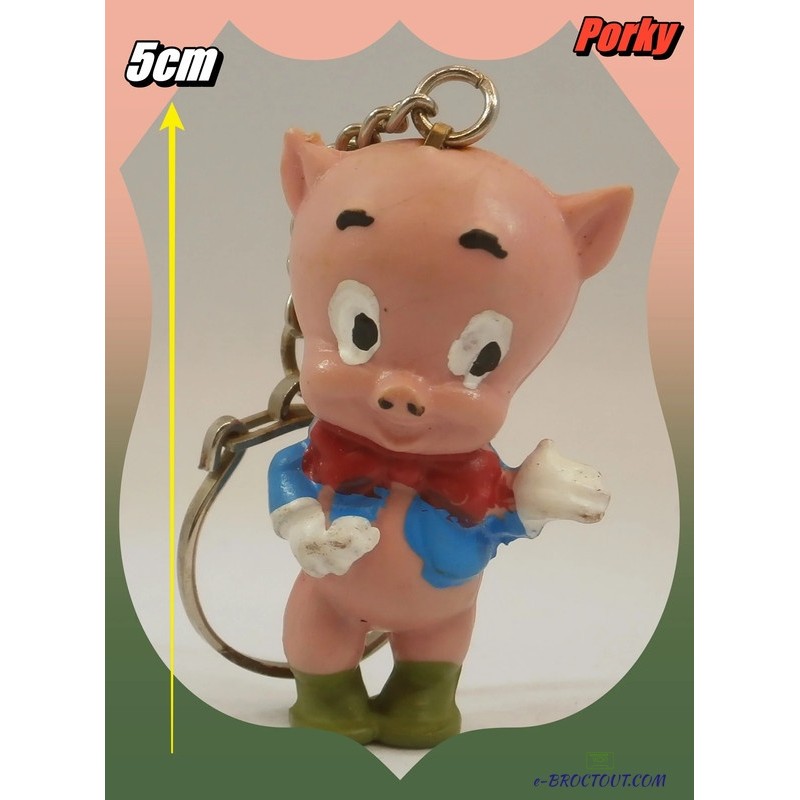 Porte clés LOONEY TUNES - Porky le cochon