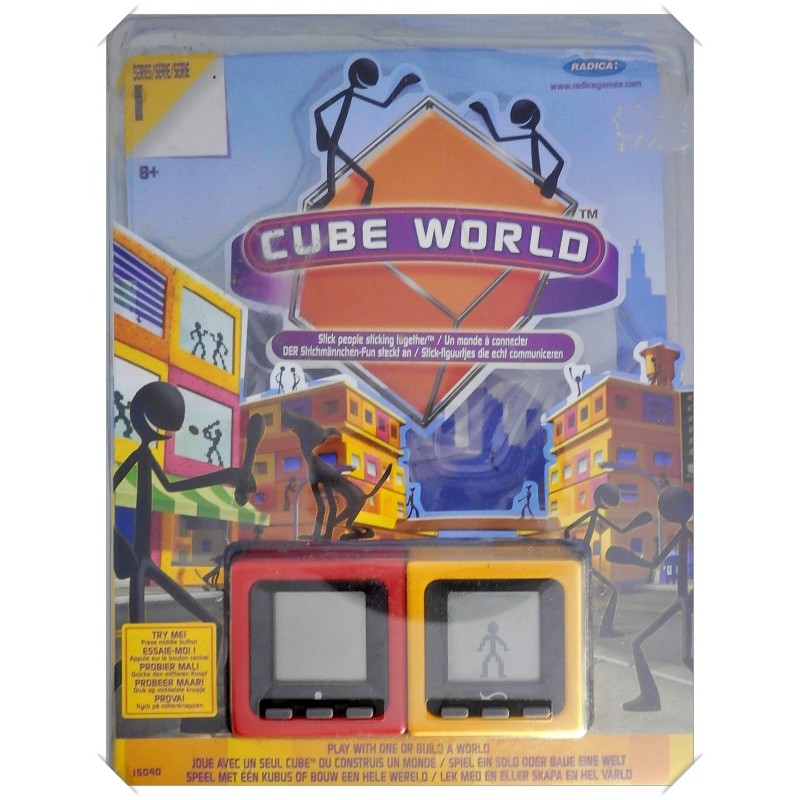 Cube World Série I - Lot De 02 Cubes Coloris Rouge Et Jaune - Mattel 2007