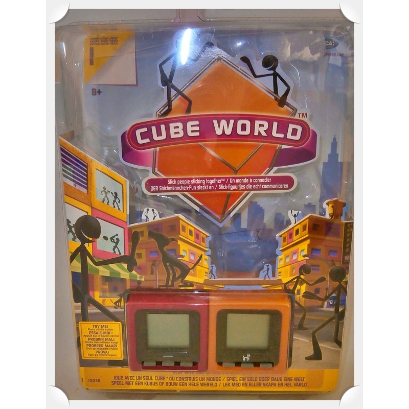 copy of Cube World Série I - Lot De 02 Cubes Coloris Rouge Et Jaune - Mattel 2007