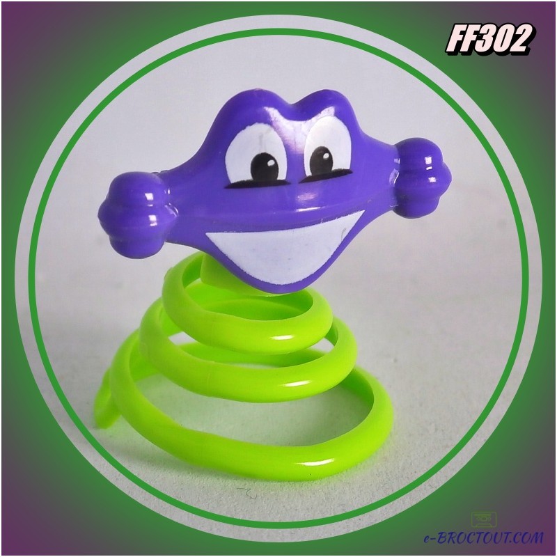 Kinder Go Move Les Ressorts - FF302 : Ressort Vert Tête Violette - 2014