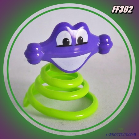 Kinder Go Move Les Ressorts - FF302 : Ressort Vert Tête Violette - 2014