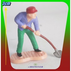 Figurine diorama - Figurine ouvrier - jardinier