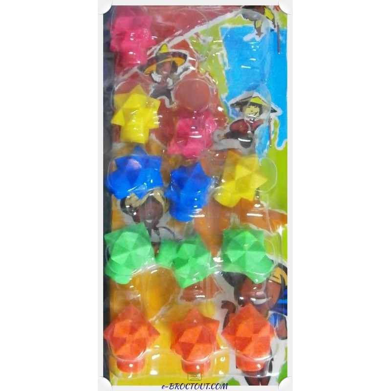 Lot De 12 Gommes Embout
