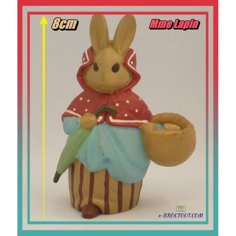 Figurine LE PETIT MONDE MERVEILLEUX DE BEATRIX POTTER : Mme Lapin