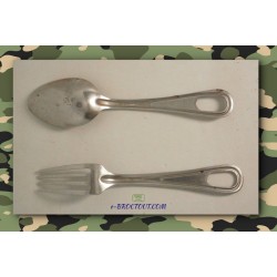Cuillère & Fourchette US Période Seconde Guerre Mondiale - Silco