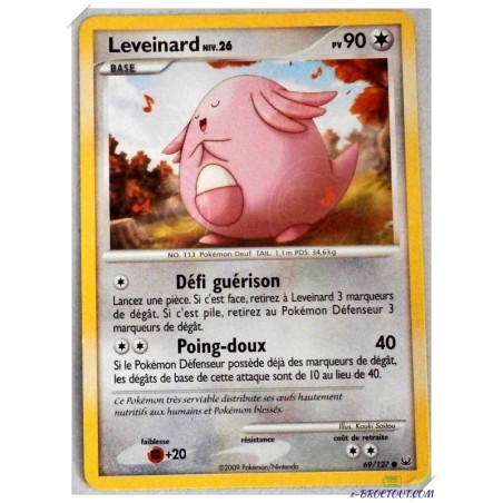 Carte Pokémon - Leveinard 69/127 - PV90 - 2009