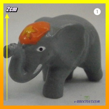 Figurine le monde du cirque - éléphant - 2cm