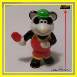 Figurine les animaux sportifs - raton laveur pongiste - bofrost 1990