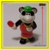 Figurine les animaux sportifs - raton laveur pongiste - bofrost 1990