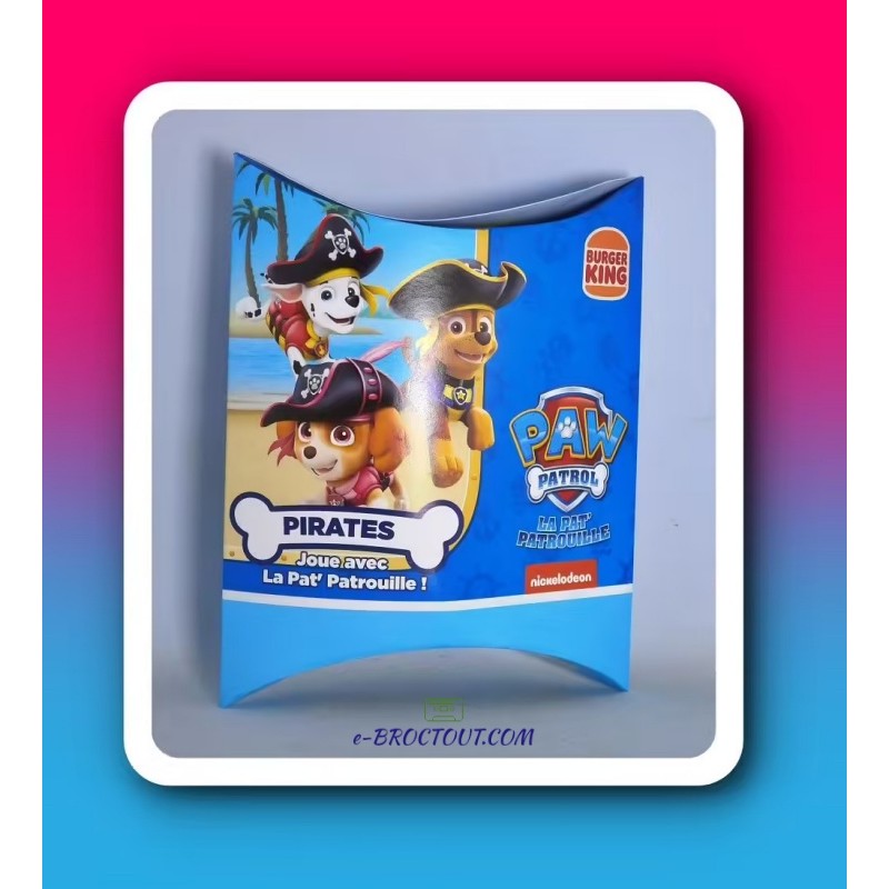 Série Paw Patrol - boite de jeux pirates pat patrouille - Kids Meal - Burger King 2022