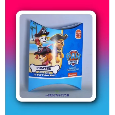 Série Paw Patrol - boite de jeux pirates pat patrouille - Kids Meal - Burger King 2022