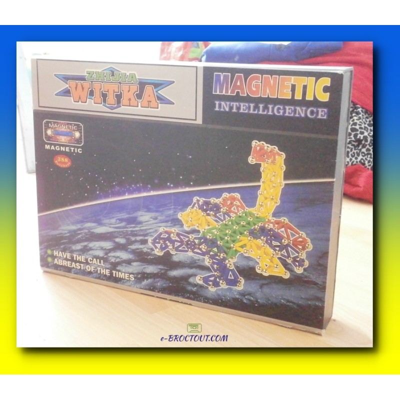 Jeu de construction aimant - bâtons magnétiques - zhijia Witka - 380 pièce