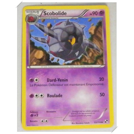 Carte Pokémon - Scobolide 53/114 - PV90 - 2011