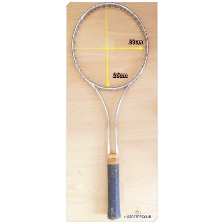 Raquette de tennis sans cordage - LACOSTE Manche n°4 - Années 80