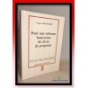 Jacques BERTHILLIER : Pour une réforme humaniste du droit de propriété