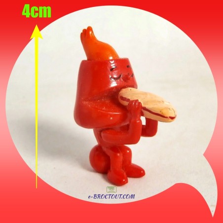 Figurine Vulcania - Pitoufeu mange son sandwitch - 4cm