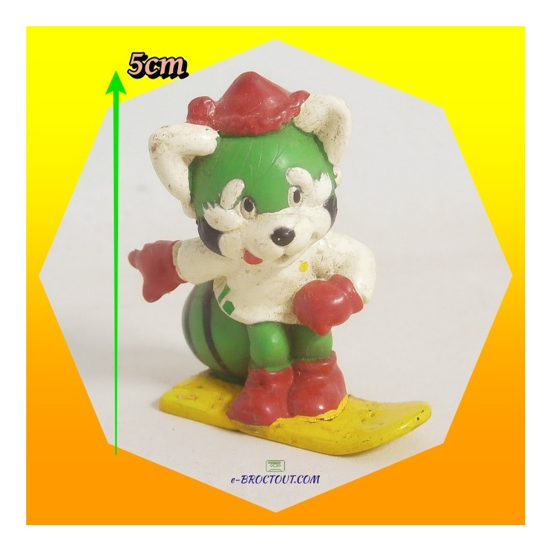 Figurine Série CAMPI le raton laveur - Campi fait du surf - Campanile