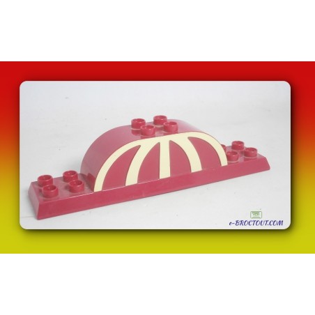 Pièce de rechange - Disney Cars Piston Cup - Partie supérieure arche vainqueur - LEGO DUPLO set 7767 - 2007