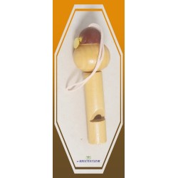 Jouet en bois - Sifflet figurine tête de singe -